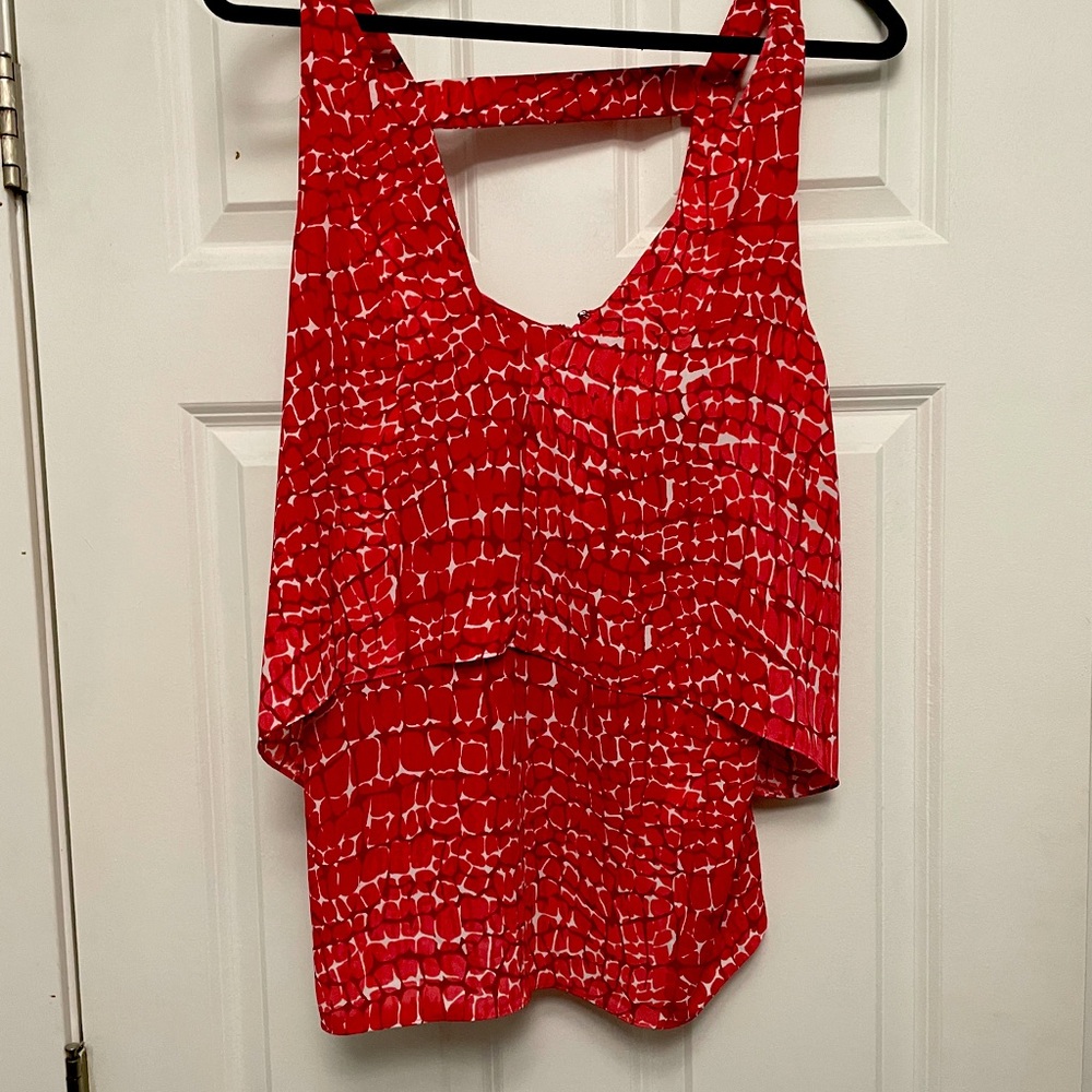 White House Black Market SummerTank.  Coral like color.